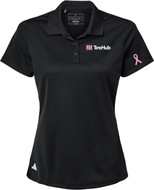 Tire Hub Breast Cancer Support Ladies Adidas Sport Polo - Assorted Colors