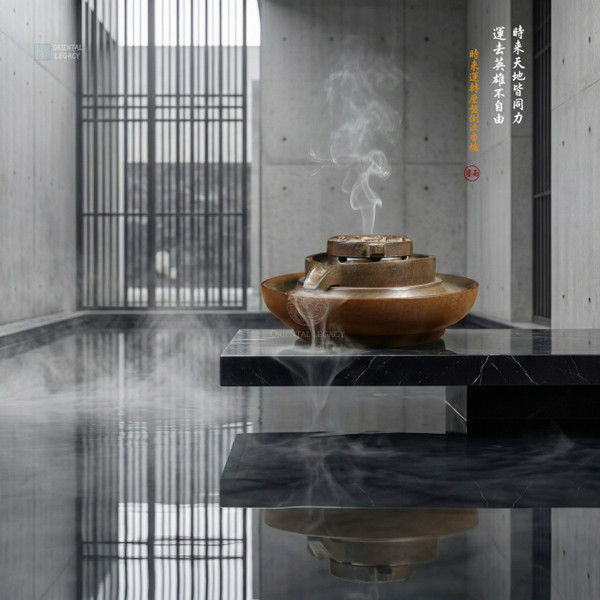 Wheel of Fortune: Su-Style Pure Bronze Grinding Disc Backflow Censer