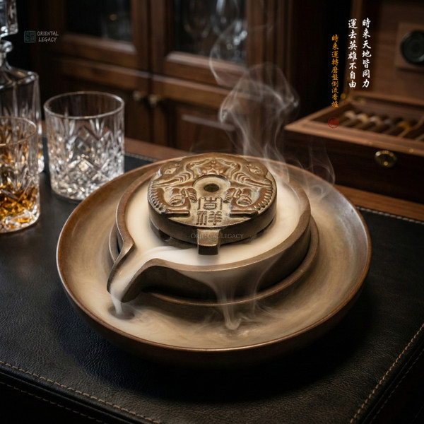 Wheel of Fortune: Su-Style Pure Bronze Grinding Disc Backflow Censer