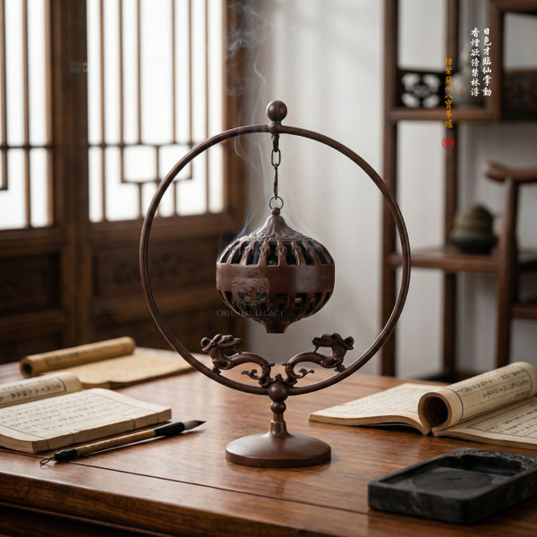 Imperial Su-Style Eight Treasures Hanging Censer - Artisanal Zen Altar Art