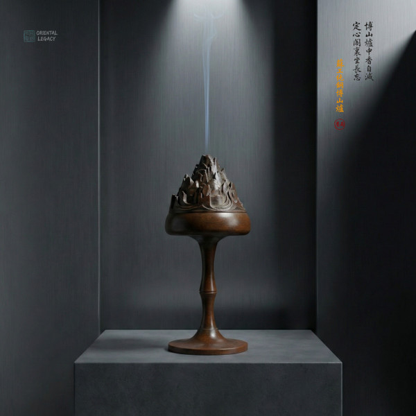 Su-Craft: Archaic Pure Bronze Boshan Censer - Heritage Grade