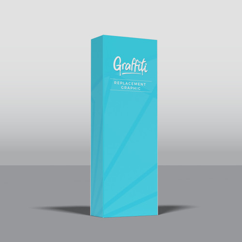 30 Inch Foot Graffiti Display - Front Replacement Graphic