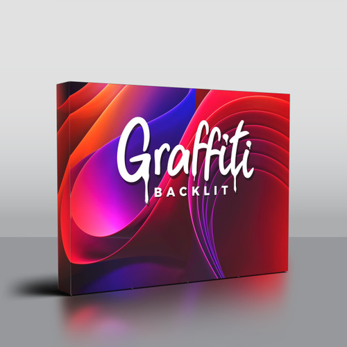 10' Graffiti Backlit Trade Show Display