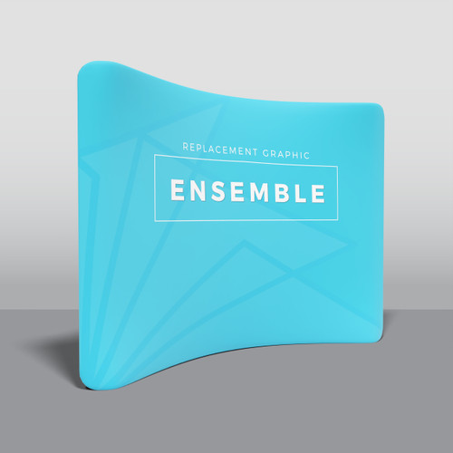 10' Helium by Ensemble Curved Tension Fabric Display Replacement Graphic