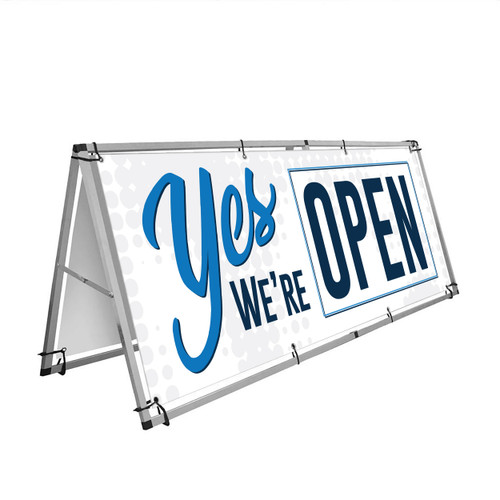 Roadside Banner Frame with Two Graphics