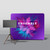 10' Helium by Ensemble Tension Fabric Trade Show Display with Tripod Monitor