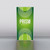 Prism 4 foot portable backlit trade show banner stand front