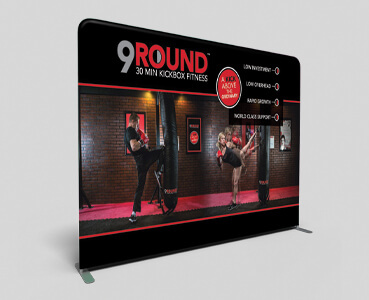 10 foot Helium tradeshow display design - 9round