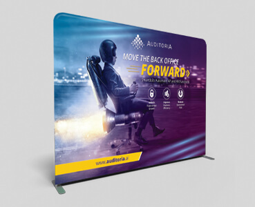 10 foot Ensemble trade show display design - Auditoria