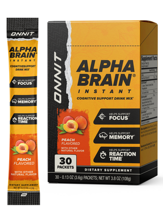 Alpha Brain Instant 30 peach flavored packets