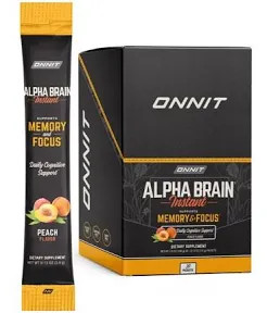 Alpha Brain Instant 30 peach flavored packets