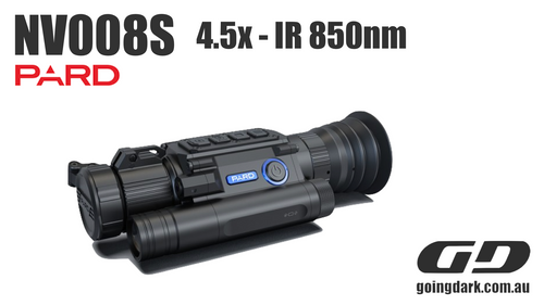 PARD NV008S (4,5x - 850nm) Digital Night Vision Riflescope - GoingDark