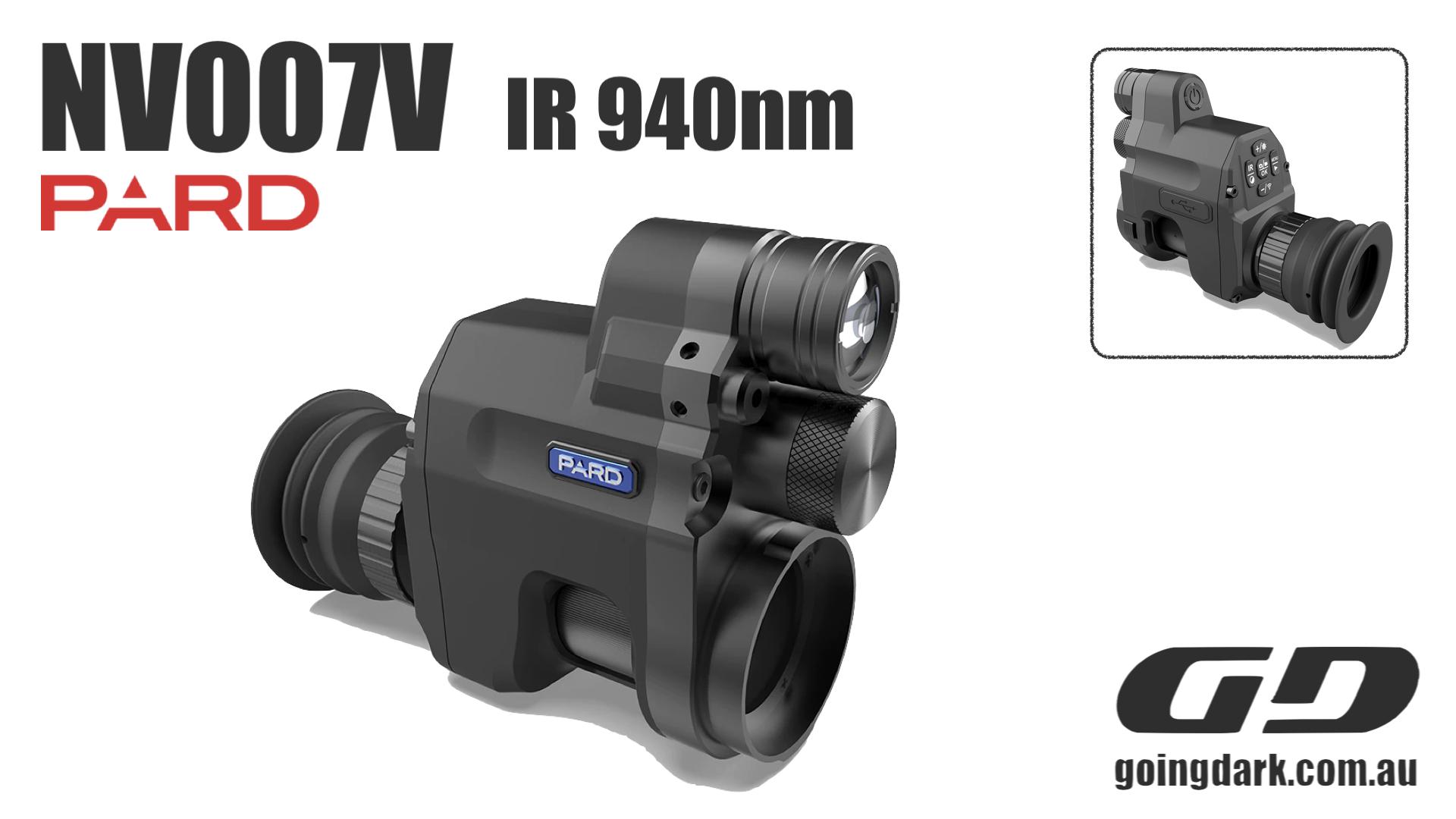 PARD NV007V (940nm) Digital Night Vision Clip-on Attachment 