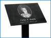 Tribute Stand with a 7" x 9" Vertical Mounting Plate and 24" long  post -