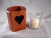 HS-Cedar Wood Tea Candle Holder