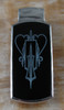 HS-518BO: Very Large Black Onyx Vertical Rectangle Pendent with rounded ends,