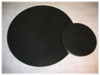 M-AB-6DiaASP: LaserGrade Absolute Black Marble, 6" Round  x 7mm,  All Surfaces Polished, (6F) 
