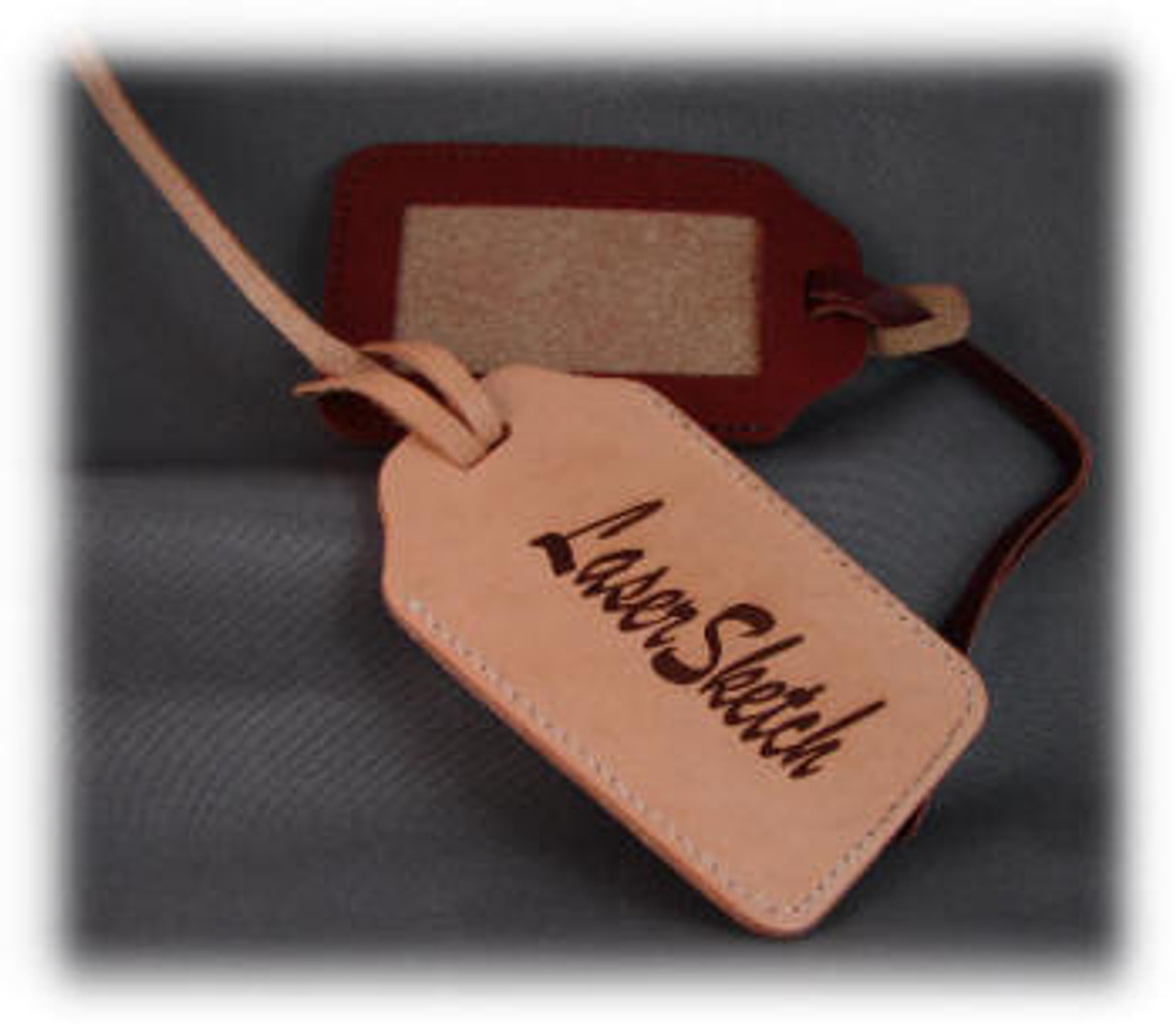 leather luggage tags