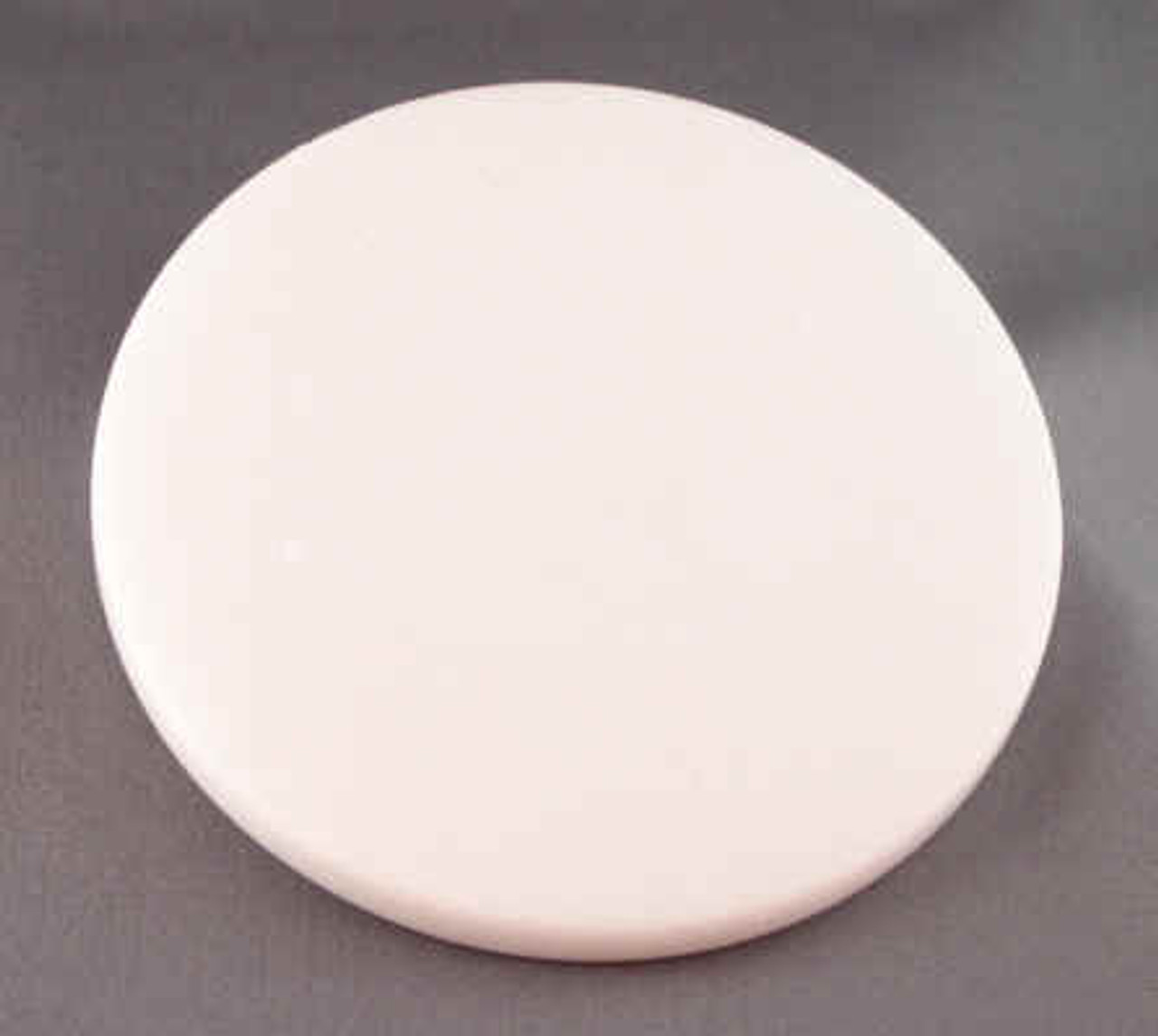 M-WH-4DiaEP: Imperial White Marble, 4 inches in diameter x 7-8mm thick, Polished on all surfaces, (6F)