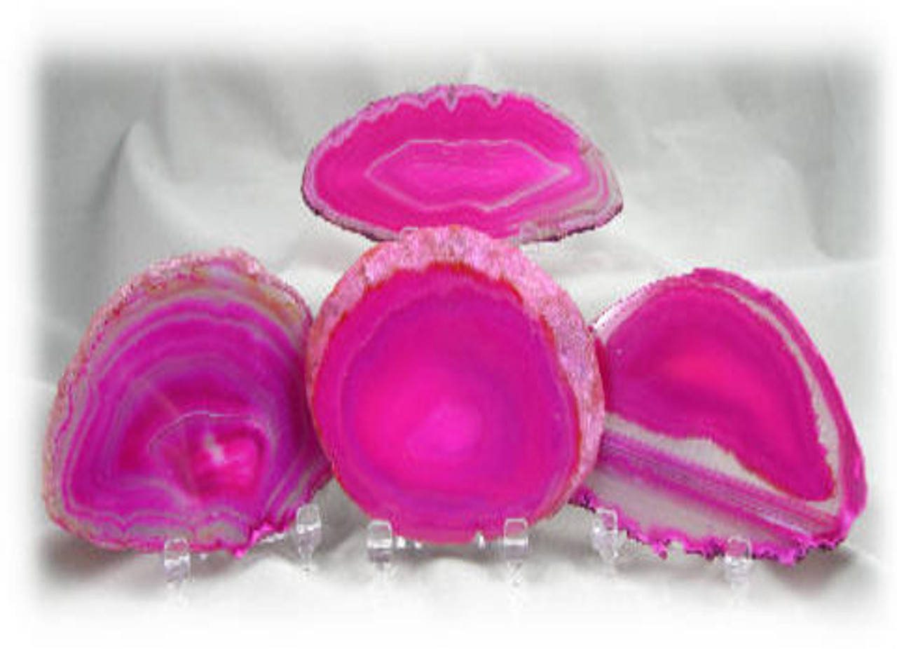 Pink-Violet, 3A, Agate Slices