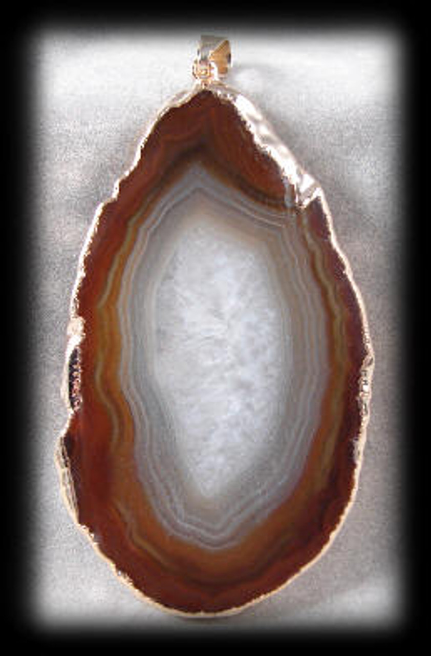 10224, Tan Agate Pendant 