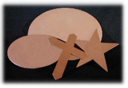 Natural Leather Cross 4" x 5"