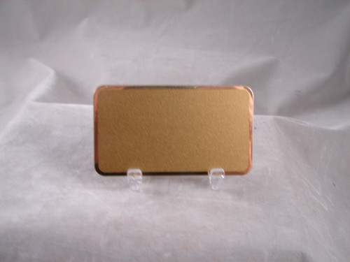 Engravable Brass Business Card: 3.5 x 2 x 0.018"