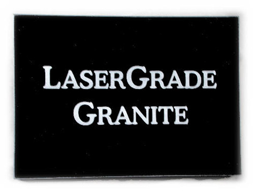 G-MB-3.8EP/:  Super Black Granite, w/vinyl feet,  3.8" x 3.8" x 10mm, (5 face polished) - Case of 10