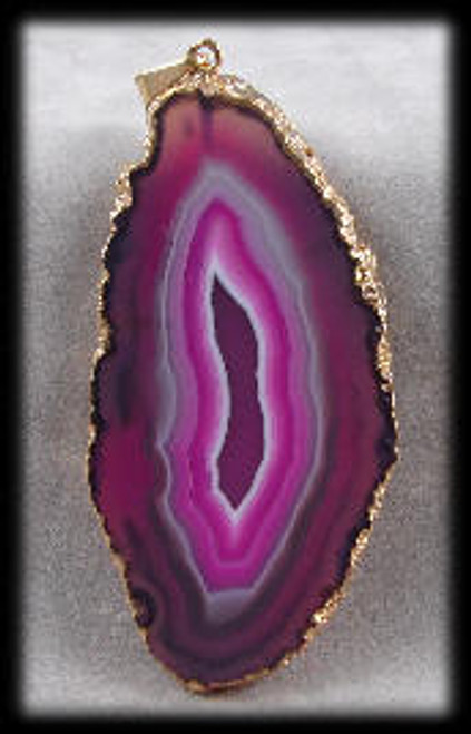 216030 Pink Agate Pendant 