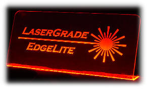 LaserGrade™ EdgeLite™ Kits - LaserGrade™ Black Acrylic Light Base -  LaserSketch Ltd.
