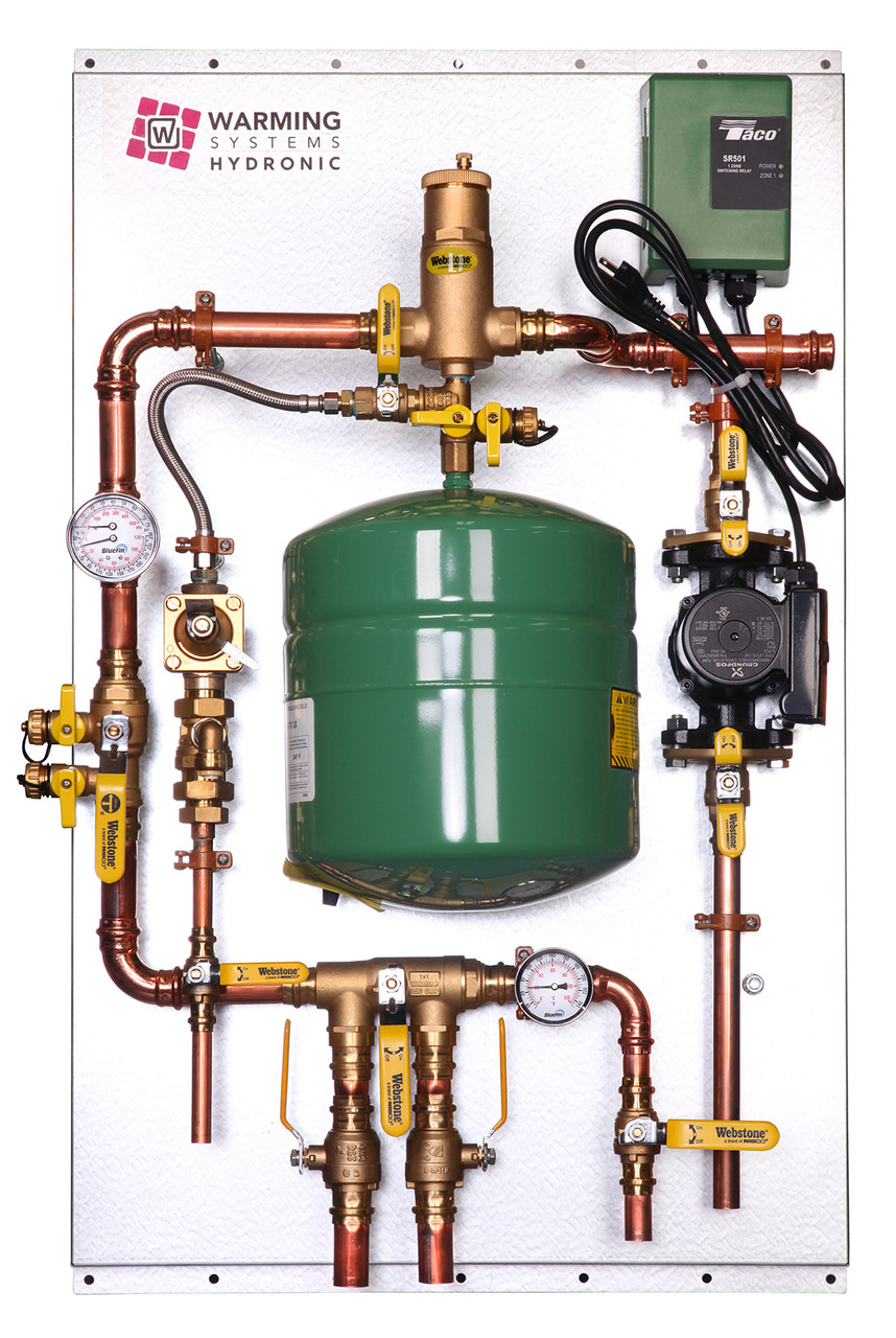 Zone Assembled Hydronic Panel for Radiant Floor Heat