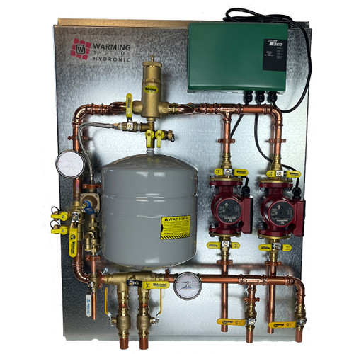 2 Zone - Assembled Hydronic Panel for Radiant Floor Heat