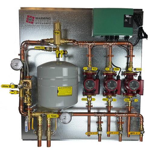 4 Zone - Assembled Hydronic Panel for Radiant Floor Heat