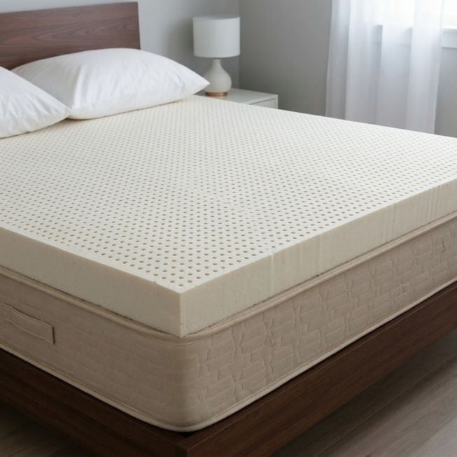 Latex Mattress Topper - variant: Thickness: 1", Firmness: Soft, Size: Twin (38×75)