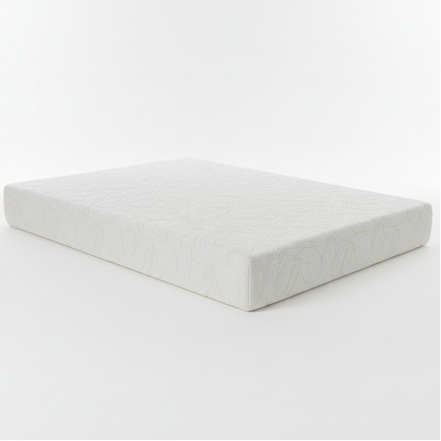 Full XL Size Foam Mattress, white foam mattress with subtle pattern on a plain background.