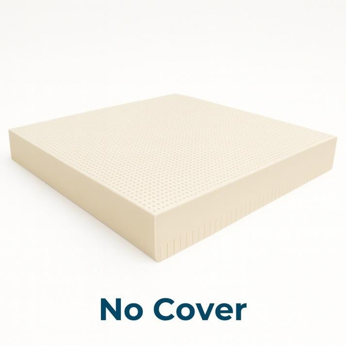 California King Size Organic Latex Foam Mattress, a cream-colored, eco-friendly latex foam mattress with a perforated top surface for breathability, no cover shown.