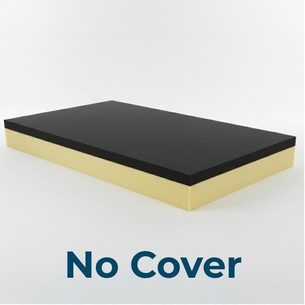 Twin XL Size Memory Foam Mattress, image showing a black memory foam mattress with no cover on a white background.