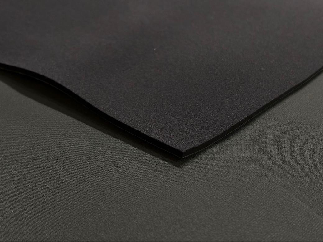 1.5mm Neoprene Sheet, front: Nylon, back: Nylon - durable material for industrial and craft applications.
