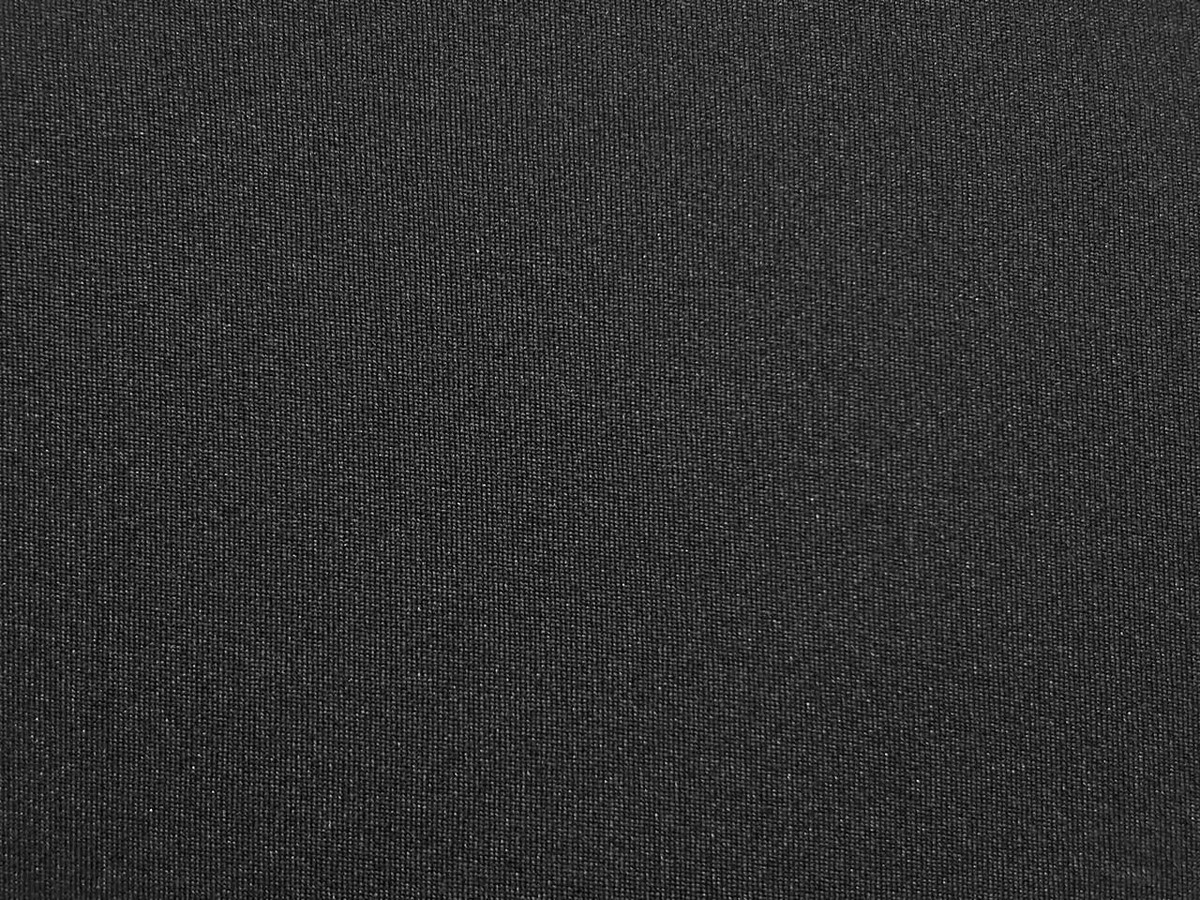 1.5mm Neoprene Sheet, front view showing plain rubber surface and back view with black nylon fabric. Suitable for insulation, crafts, and industrial applications.