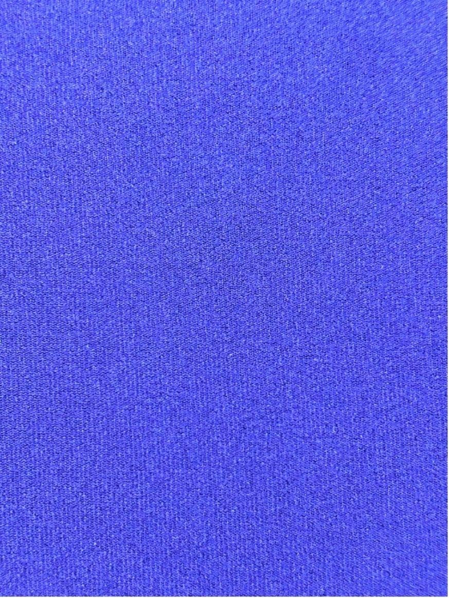 2mm Neoprene Sheet, front: plain rubber surface, back: colored nylon surface, blue color