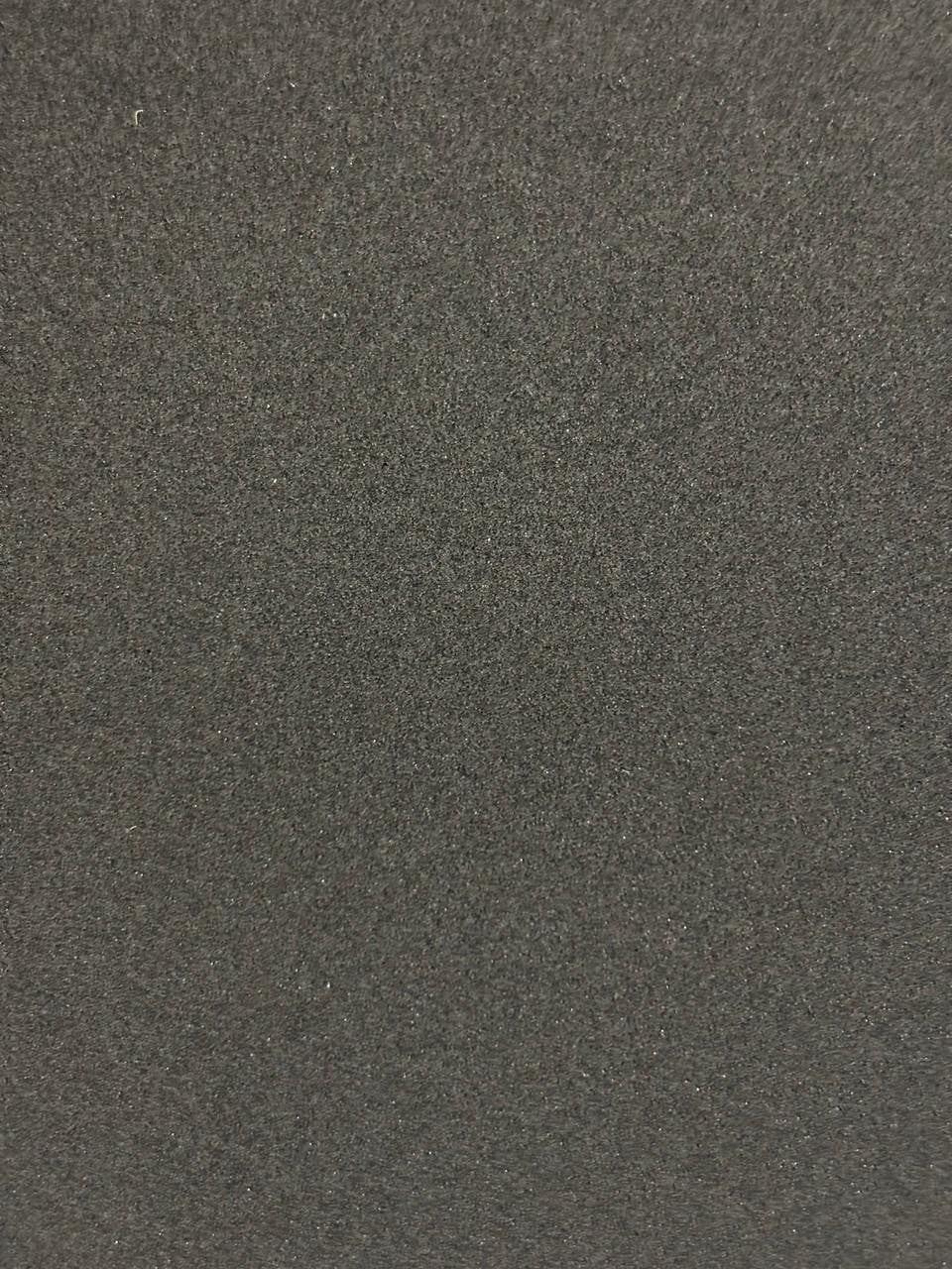 2mm Neoprene Sheet, Front: Plain Rubber, Back: Colored Nylon, textured black neoprene rubber sheet for cushioning or insulation.
