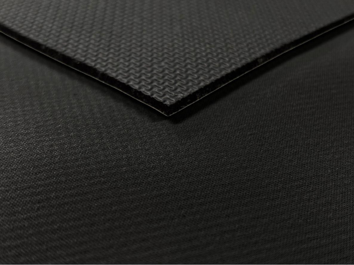 2mm Textured / Shark Skin Neoprene Sheet, front textured surface and back nylon layer.
