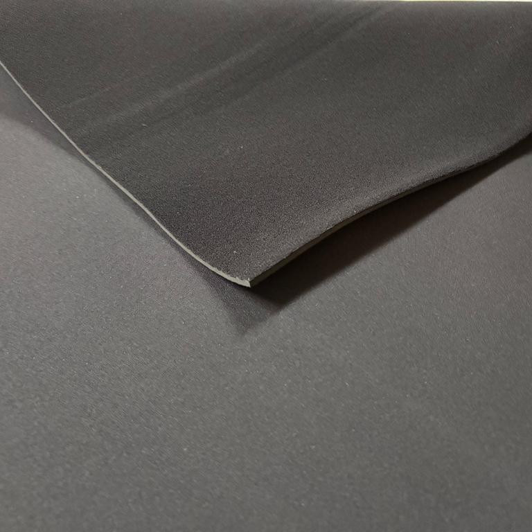 2mm Velcro Compatible Neoprene Sheet, front UBL side and back nylon side, showing the layered construction of the velcro-compatible neoprene material.