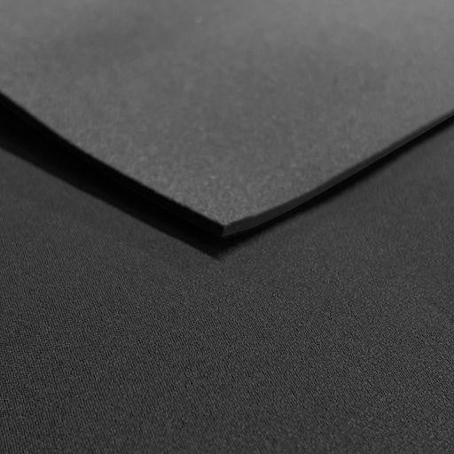 3mm Neoprene Sheet, front side with colored nylon and back side with black nylon, black fabric surface.