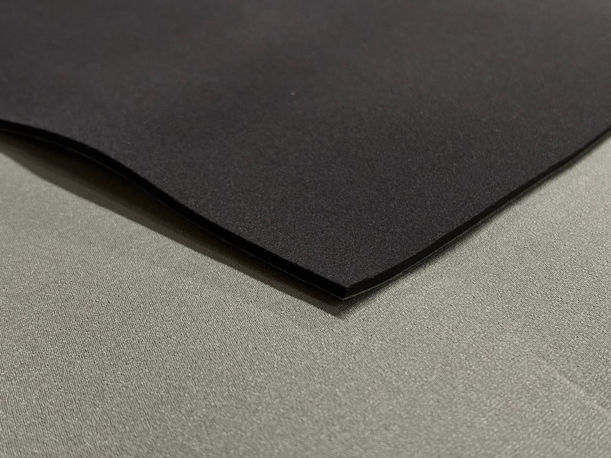3mm Neoprene Sheet, Front: Colored Nylon, Back: Black Nylon for insulation and cushioning.