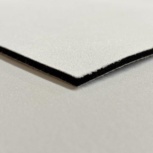 3mm Neoprene Sheet, front side made of polyester and back side made of polyester, displayed as a dense, layered foam material suitable for insulation and crafting.