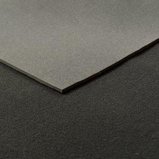 3mm Velcro Compatible Neoprene Sheet - Front with Uloop, Back with Nylon, showing textured surface distinctively for versatile fastening applications.