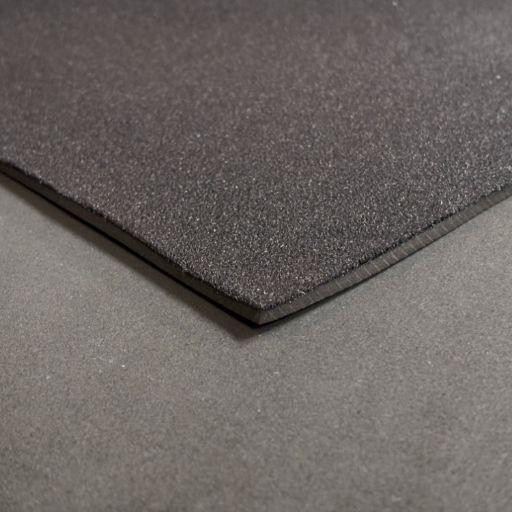 3mm Velcro Compatible Neoprene Sheet - Front: Uloop, Back: Plain, close-up view showing textured surface and edges.
