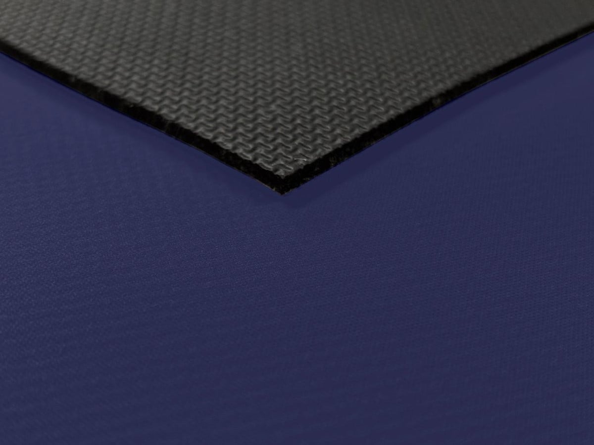 4mm Textured / Shark Skin Neoprene Sheet, front textured surface with nylon backing.