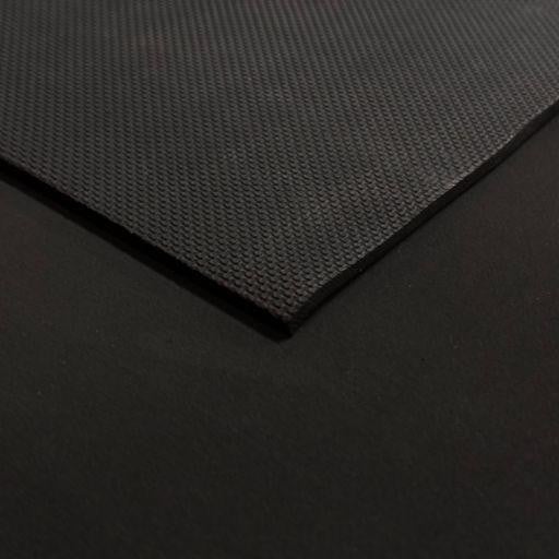 4mm Textured / Shark Skin Neoprene Sheet, front textured surface and plain back side.